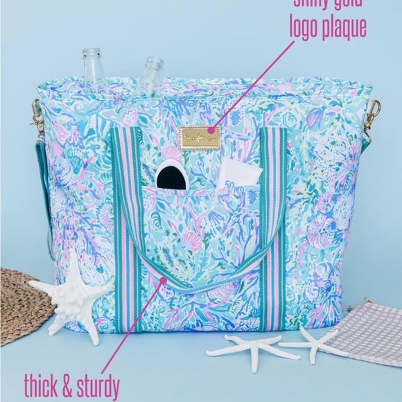 Lilly Pulitzer Soleil It On Me Picnic Cooler Tote Bag - Picture 6 of 14
